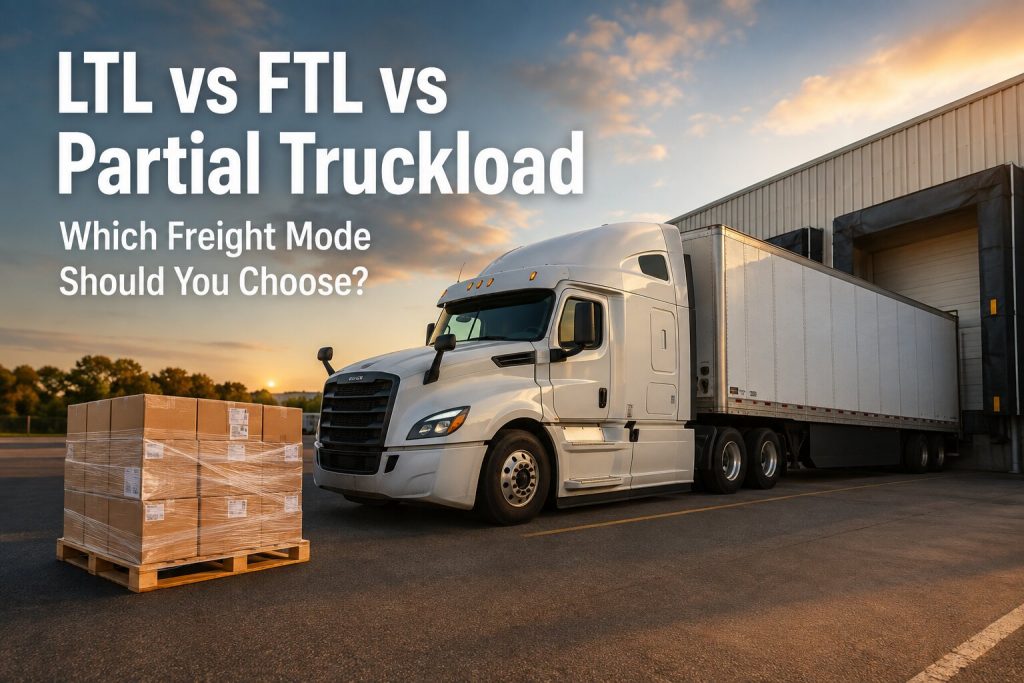 LTL vs FTL Just ship it logistics