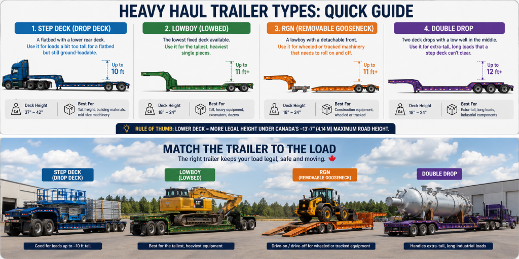 Heavy haul trails types: quick guide